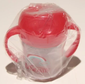 Dr. Brown’s Sippy Cup with Handles Milestones Soft Spout Pink 6oz 6m+ - Picture 1 of 3
