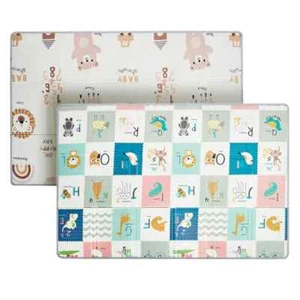 5x7 ft. Multicolor Baby Crawling Mat, Non-Slip Soft Polyester Indoor Playmat Rug - Picture 1 of 8