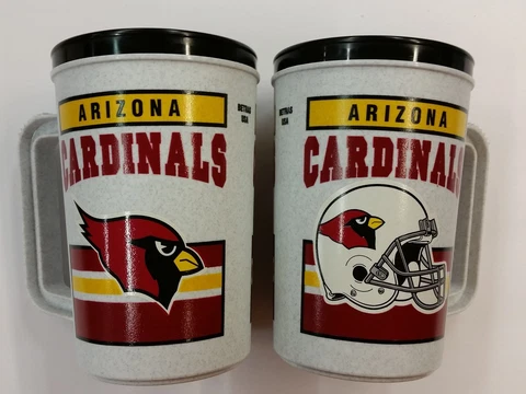NFL Arizona Cardinals 22oz Plastic Mugs, NEW (Set of 2 Mugs) Cover