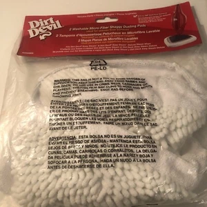 Dirt Devil Steam Mop Shaggy Pads (2-Pack), AD50005, White New In Original Bag - Picture 1 of 4