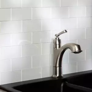 32pc Peel-and-Stick Glass Tiles - DIY Subway Backsplash for Kitchen, Bathroom - Picture 1 of 8