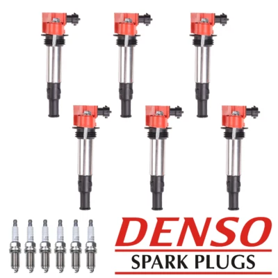 Bobina de encendido Energy y bujía Denso Platinum para Saab 9-3 Cadillac SRX UF375 Foto 1 de 4