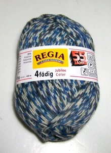 100 gram ball of REGIA 4 PLY JUBILEE COLOR sock knitting yarn color #5468 - Picture 1 of 1