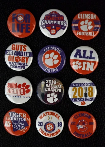 Clemson Tigers National Champions - 1 1/2" Magnet Set (Set of 12) Cover