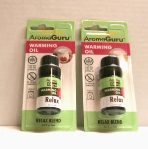 AromaGuru Warming Oil “RELAX BLEND” 0.27oz *2 Packs* Factory Sealed - Picture 1 of 3