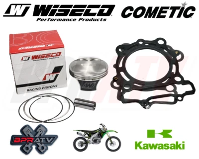 Junta comética pistón Wiseco 15-16 Kawasaki KX250F KX 250F 77 mm diámetro original 14,5:1 Foto 1 de 4