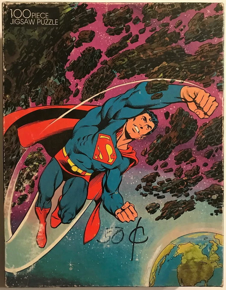 SUPERMAN 100 piezas PUZZLE 1983 Dorado 11,5 x 15 Foto 1 de 1