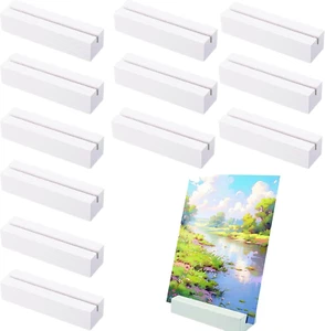 12 Stück Weiß Kartenhalter Holz, tischkartenhalter, postkartenhalter, menükarten - Bild 1 von 7