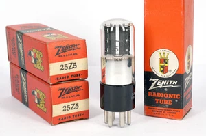 ONE 25Z5/25Y5 ZENITH NOS Tube Röhre Valvola Lampe TSF Valvula Valve 진공관 真空管 - Picture 1 of 1