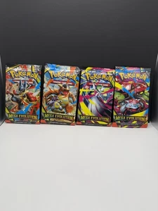 Pokemon Mega Evolution Booster Pack Komplett Art Set (4) Sealed - Bild 1 von 2