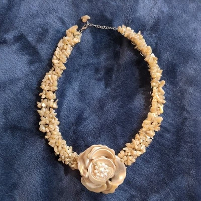 Collar gargantilla collar perlas concha de nácar 925 herrajes de ley Foto 1 de 4