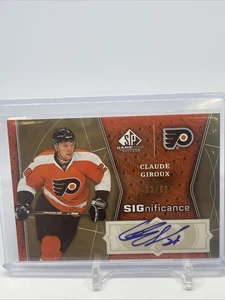 2009-10 Claude Giroux Significance SP Game Used Auto #/50 Upper Deck - Picture 1 of 3