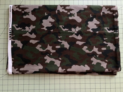 Joann Super Acurrucada Franela Camuflaje Algodón 3yd Pieza Verde Marrón Negro Gris Foto 1 de 2