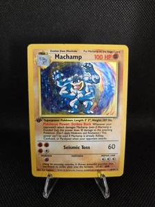 WOTC 1999 Pokemon “MACHAMP” (8/102) Holo Unlimited (Base Set) - 1st Edition - Picture 1 of 2