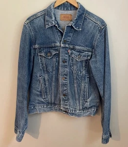 Chaqueta de Camionero Denim Levi's Años 80 De Colección 71506 Hecha en EE. UU. Talla 44L # 557 - Imagen 1 de 13