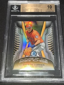 Bowman Chrome Draft Future of the Franchise Mini Carlos Correa 2014 #CC BGS 10!! - Imagen 1 de 4