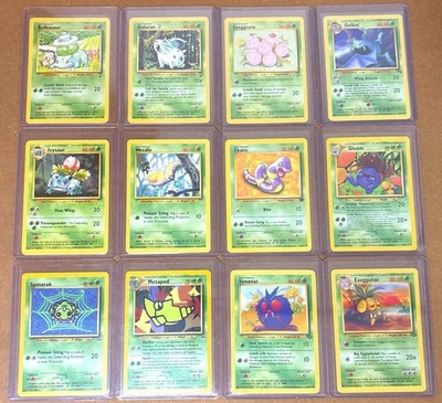 Pokemon 76 Card Vintage Lot Unlimited LP-HP + XTRAS/Blue Label Topps Cards - Image 1 of 4