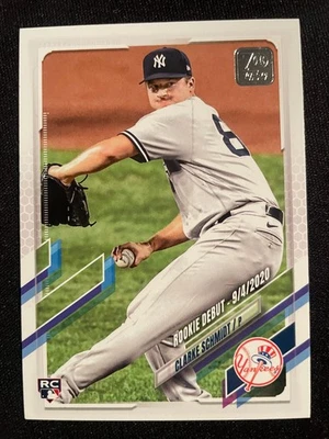 Clarke SCHMIDT RC 2021 Topps Update Series #US119 New York Yankees - Image 1 of 2