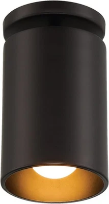 3 Access lighting 5" Led Outdoor ceiling porch lights, flush mount, matte black - Image 1 of 3