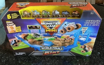 Monster Jam Mini World Finals Monster Dirt Arena Set w/ 6 Exclusive Minis RARE - Image 1 of 4