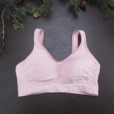Sujetador Bali Mujer Medio Rosa Inalámbrico Acolchado Sin Costuras Comodidad 3488 Gancho Trasero Foto 1 de 4