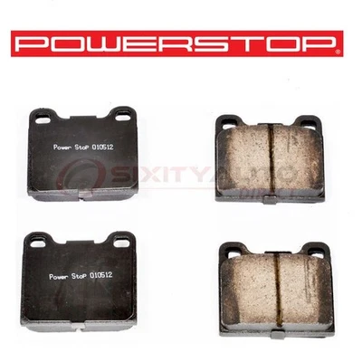 PowerStop Rear Disc Brake Pad Set for 1992-1997 Volvo 960 - Braking Stopping fn - Image 1 of 4