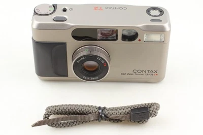 [N MINT] Contax T2 D Data Back Titan Silver 35mm Point & Shoot Film Camera JAPAN - Image 1 of 4