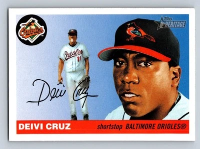 2004 Topps Heritage #41 Deivi Cruz Baltimore Orioles - NM/MT - Image 1 of 2