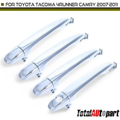 4Pcs Pro Version All Metal Front & Rear Exterior Door Handle for Toyota Camry - Imagem 1 de 4