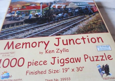 Suns Out 1,000 Piece Ken Zyella Art Puzzle "Memory Junctiont"  19" x 30" - Image 1 of 4