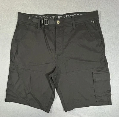 Pantalones Cortos Gerry Para Hombre Carga Exterior Negros Senderismo Bolsillos con Cremallera Logo Talla 36 Foto 1 de 4