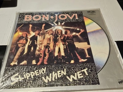 Bon Jovi Slippery When Wet The Videos Japan Laserdisc Music Obi VAL-3057 - Image 1 of 2