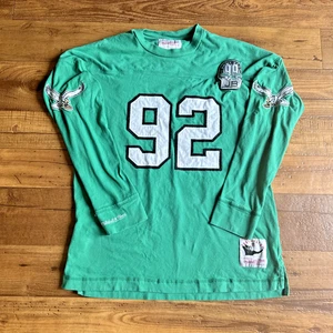 Mitchell Ness Throwback Long Sleeve Reggie White #92 XL J Brown Patch - Picture 1 of 9