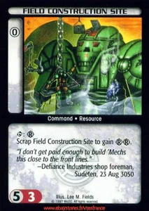 Field Construction Site [Counterstrike] ENG Battletech TCG - Foto 1 di 2