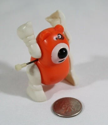 Mini juguete de cuerda vintage Bandai Orange Bear Tinker Foto 1 de 4