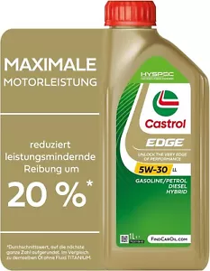 1L CASTROL EDGE 5W-30 LL MOTORÖL 504.00 507.00 229.31 229.51 C30 LL-04 ÖL 15F7DA - Bild 1 von 6