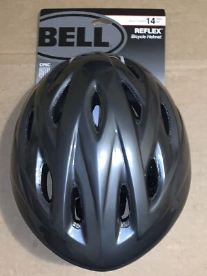 Bell 7063302 Adult Reflex Helmet, Solid Dark Titanium Grey  USA Made - Image 1 of 4