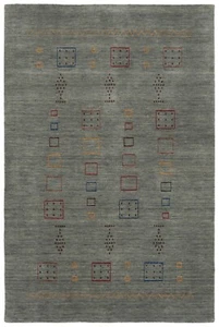 Handloom Handgewebter Orientteppich 180x120 cm-Fine,Modern,Carpet,Rug,Grau - Picture 1 of 9
