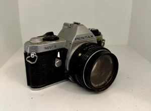 Pentax MV1 SLR 35mm Camera Black w/ SMC 50mm f/2 Lens - Picture 1 of 4