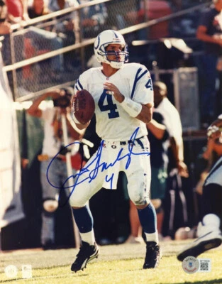 FOTO 8x10 firmada por Jim Harbaugh Michigan Wolverines Indianapolis Colts Beckett Foto 1 de 2