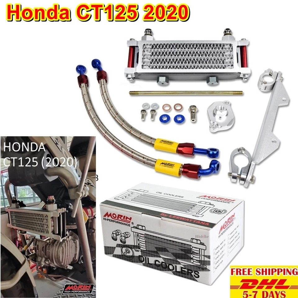 KIT DE MONTAJE MOTOR MORIN ENFRIADOR DE ACEITE RADIADOR K24 para HONDA Ct125 Trail125 2020 Foto 1 de 4