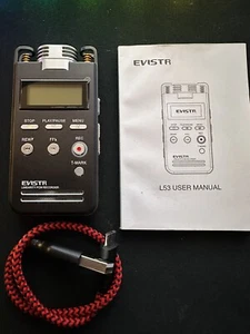 EVISTR L53 DIGITAL VOICE RECORDER 8GB LINEARITY PCM RECORDER - Picture 1 of 4