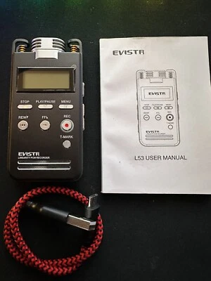 EVISTR L53 DIGITAL VOICE RECORDER 8GB LINEARITY PCM RECORDER - Image 1 of 4