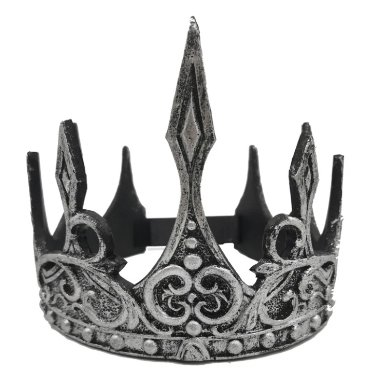 Мужчины King Crown PU пены 3D карнавальный костюм этап производительности реквизит для косплея серебро - Изображение 1 из 4