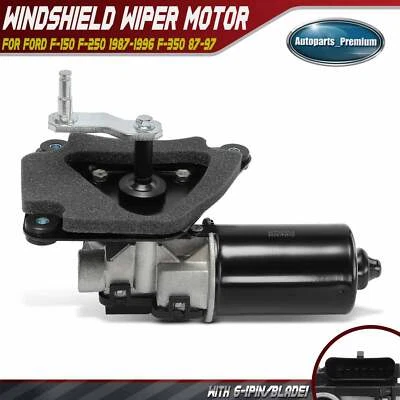 Front Windshield Wiper Motor for Ford F-150 F-250 1987-1996 F-350 1987 1988-1997 - Image 1 of 4