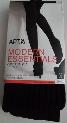 NUEVAS MALLAS Mujer APT 9 Modern Essentials CONTROL-TOP Corbata Negra Talla: PEQUEÑAS Foto 1 de 4