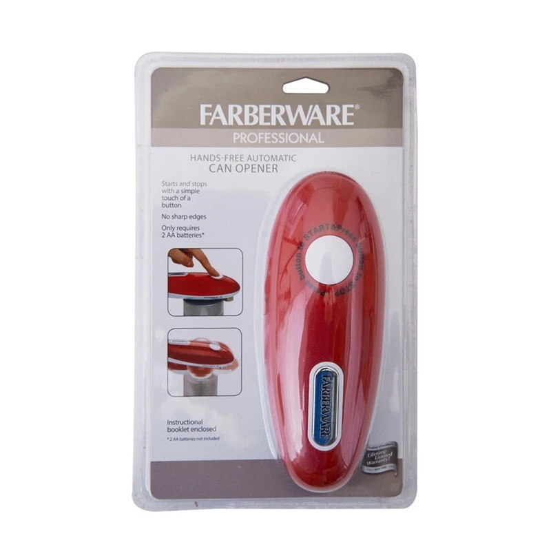 Farberware Red Battery Operated Can Opener 5192598 - 1 Each