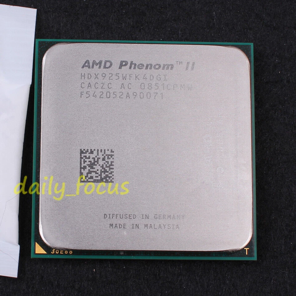 AMD Phenom II X4 925 2.8 GHz Socket AM3 CPU Processor HDX925WFK4DGI 1800 MHz 6MB - Image 1 of 1