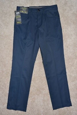 Nuevos Pantalones Para Hombre Lee 29 X 30 Calce Recto Pierna Cónica Azul Extrema Comodidad MVP Foto 1 de 2