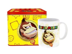 NINTENDO - MUG & TIN BOX * KERAMIK TASSE & SPARDOSE MÜNZBOX - SET DONKEY KONG - Picture 1 of 1